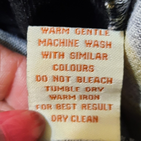 Dress M/L Paisley L/S Black And Yellow Gold RN#82312 - Picture 11 of 12